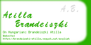 atilla brandeiszki business card